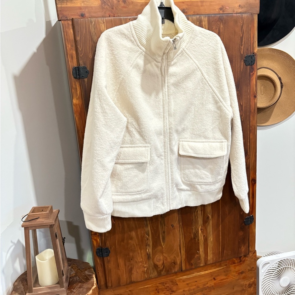 RACHEL Rachel Roy Cream Teddy Jacket